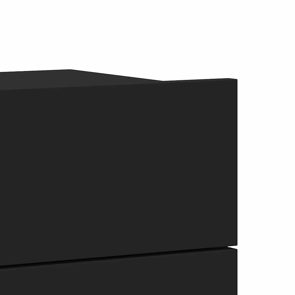 801055 vidaXL Bedside Cabinet Black 40x30x30 cm Engineered Wood