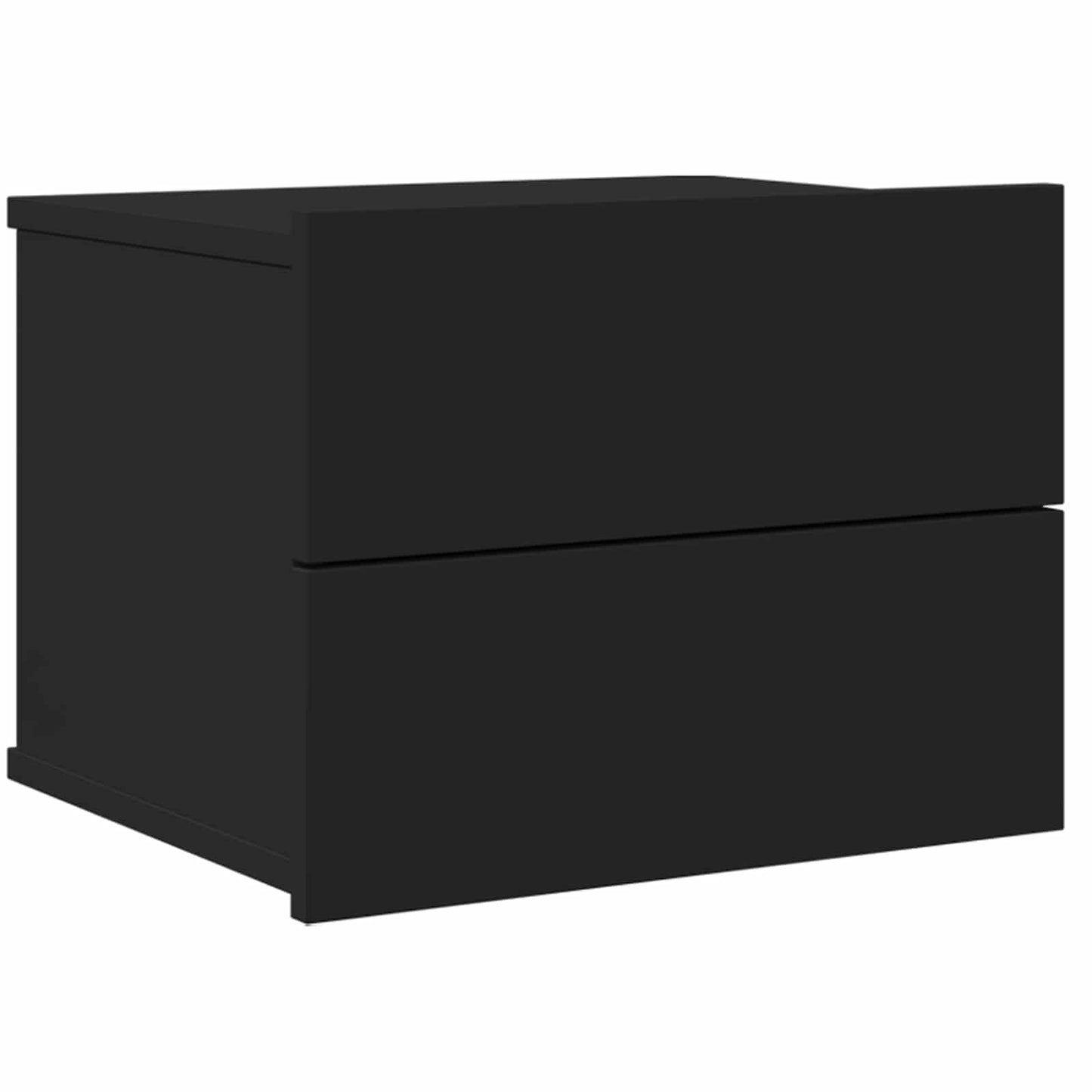801055 vidaXL Bedside Cabinet Black 40x30x30 cm Engineered Wood