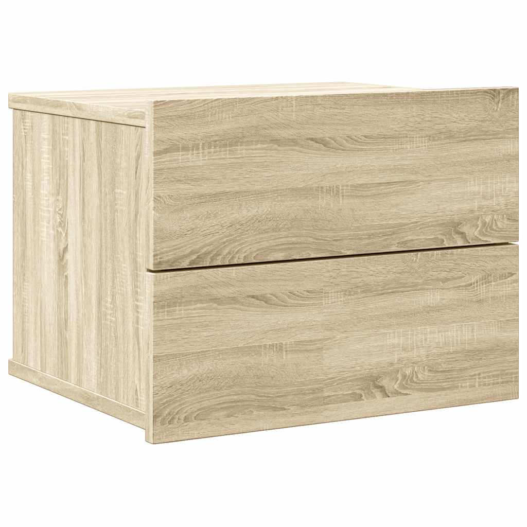 Bedside Cabinet | Sonoma oak | Engineered wood | Compact