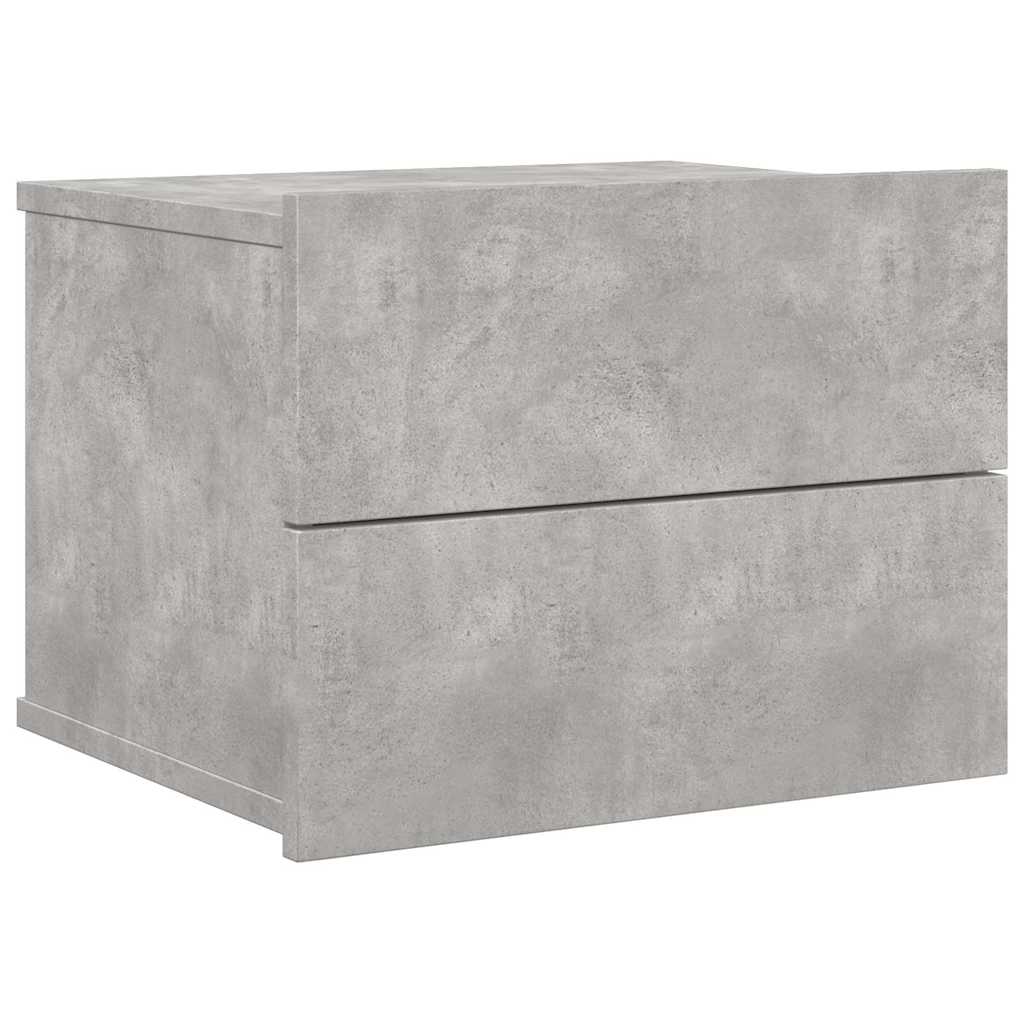 801061 vidaXL Bedside Cabinet Concrete Grey 40x30x30 cm Engineered Wood