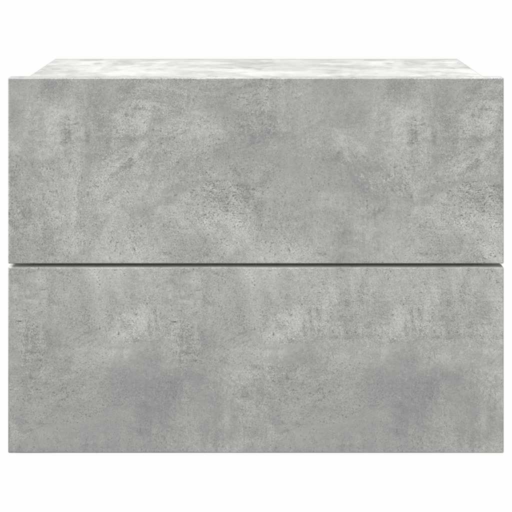 801061 vidaXL Bedside Cabinet Concrete Grey 40x30x30 cm Engineered Wood