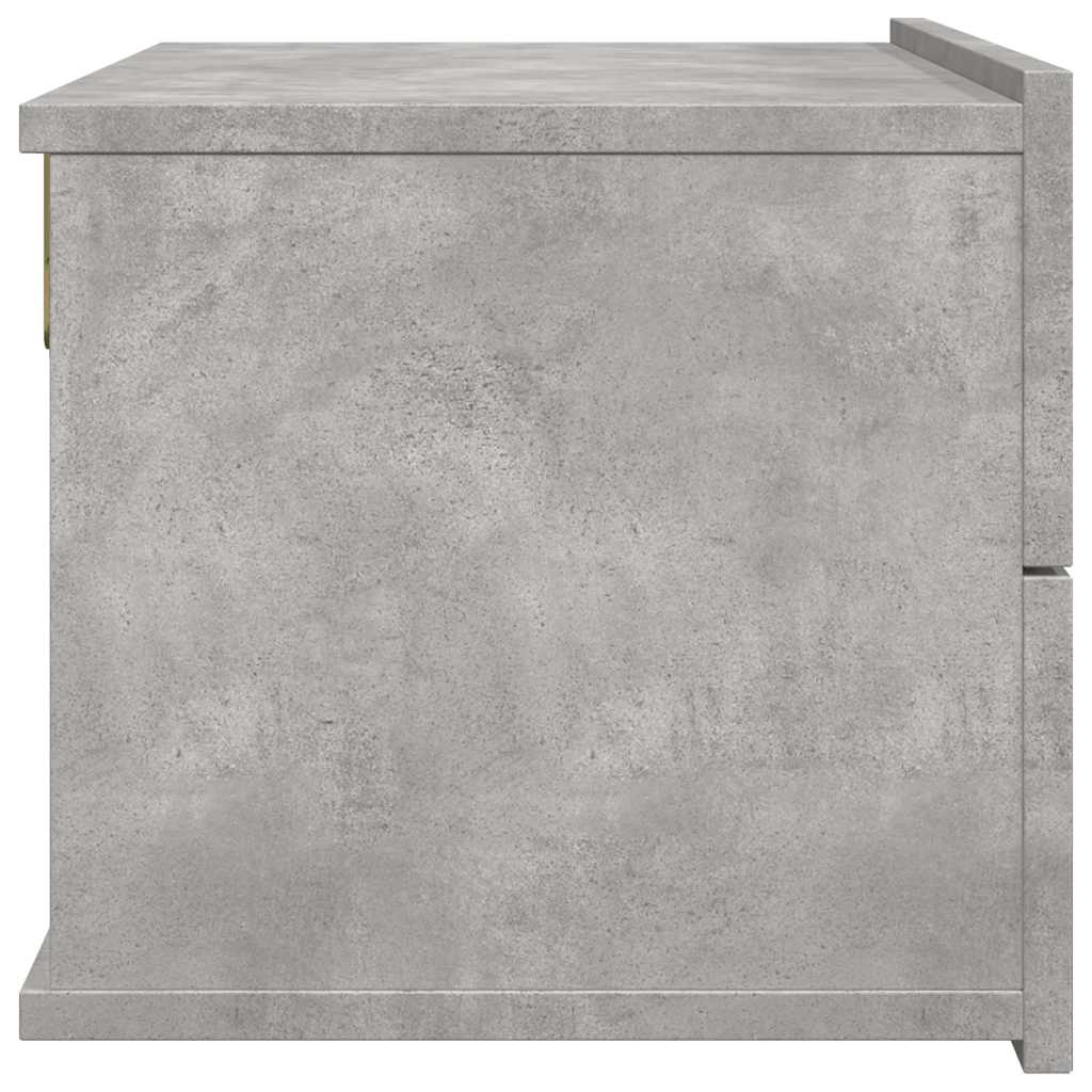 801061 vidaXL Bedside Cabinet Concrete Grey 40x30x30 cm Engineered Wood