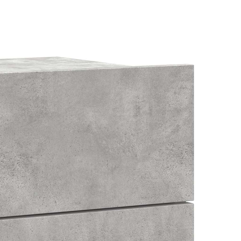 801061 vidaXL Bedside Cabinet Concrete Grey 40x30x30 cm Engineered Wood