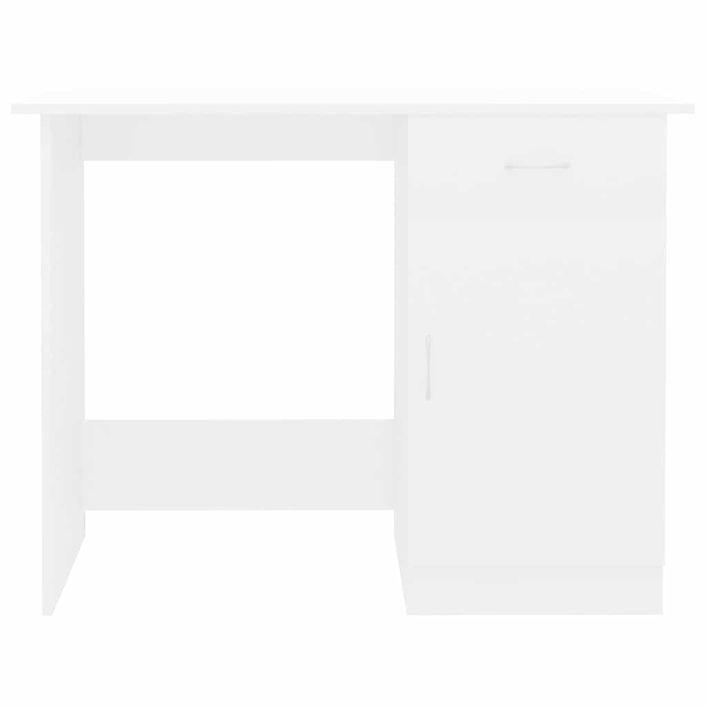 801080 vidaXL Desk White 100x50x76 cm Engineered Wood