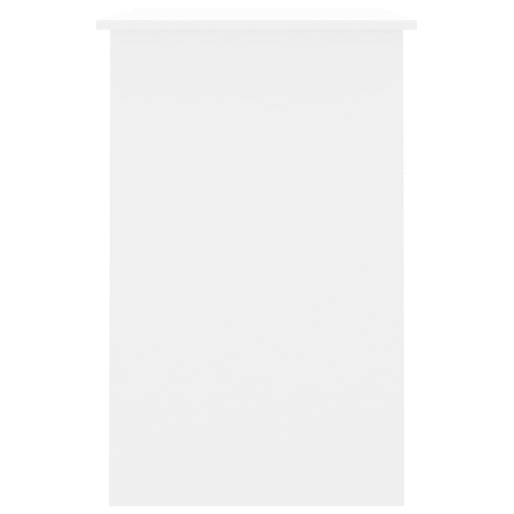 Desk White 100x50x76 cm Engineered Wood