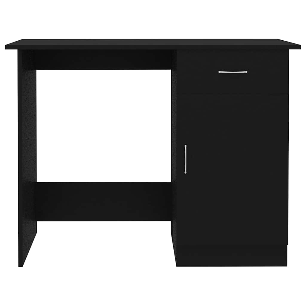 801081 vidaXL Desk Black 100x50x76 cm Engineered Wood