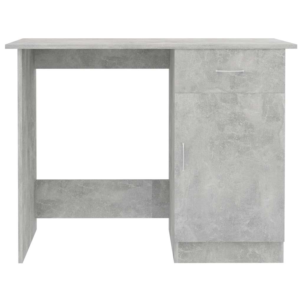 801084 vidaXL Desk Concrete Grey 100x50x76 cm Engineered Wood