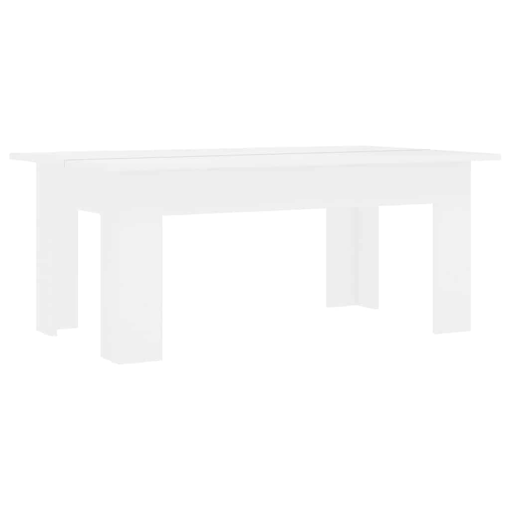 801179 vidaXL Coffee Table White 100x60x42 cm Engineered Wood