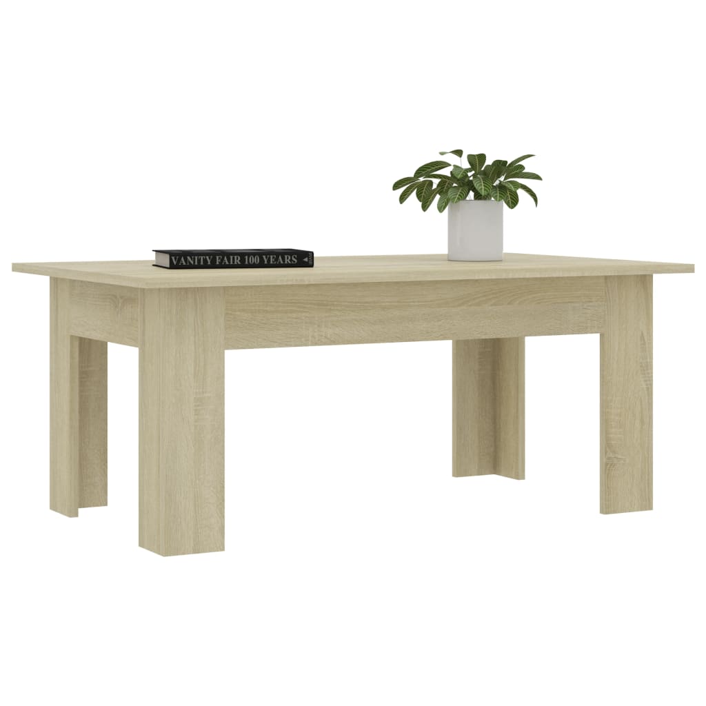 vidaXL Coffee Table Sonoma Oak 100x60x42 cm Engineered Wood