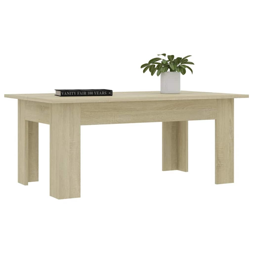 801182 vidaXL Coffee Table Sonoma Oak 100x60x42 cm Engineered Wood