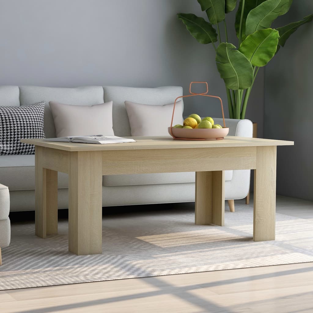 vidaXL Coffee Table Sonoma Oak 100x60x42 cm Engineered Wood