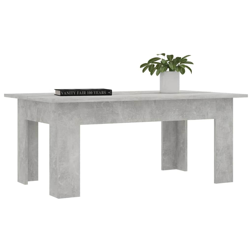 801183 vidaXL Coffee Table Concrete Grey 100x60x42 cm Engineered Wood