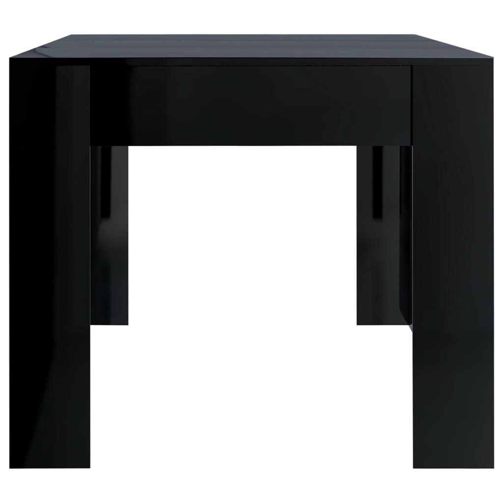 vidaXL Dining Table High Gloss Black 180x90x76 cm Engineered Wood