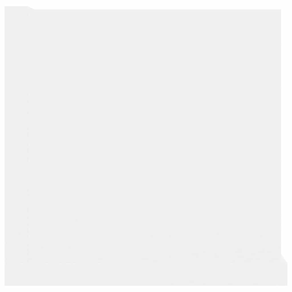 801319 vidaXL CD Wall Shelf White 100x18x18 cm Engineered Wood