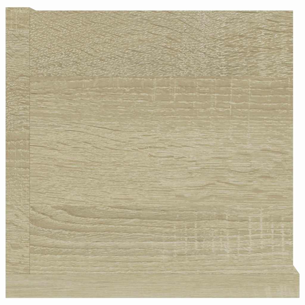 801322 vidaXL CD Wall Shelf Sonoma Oak 100x18x18 cm Engineered Wood