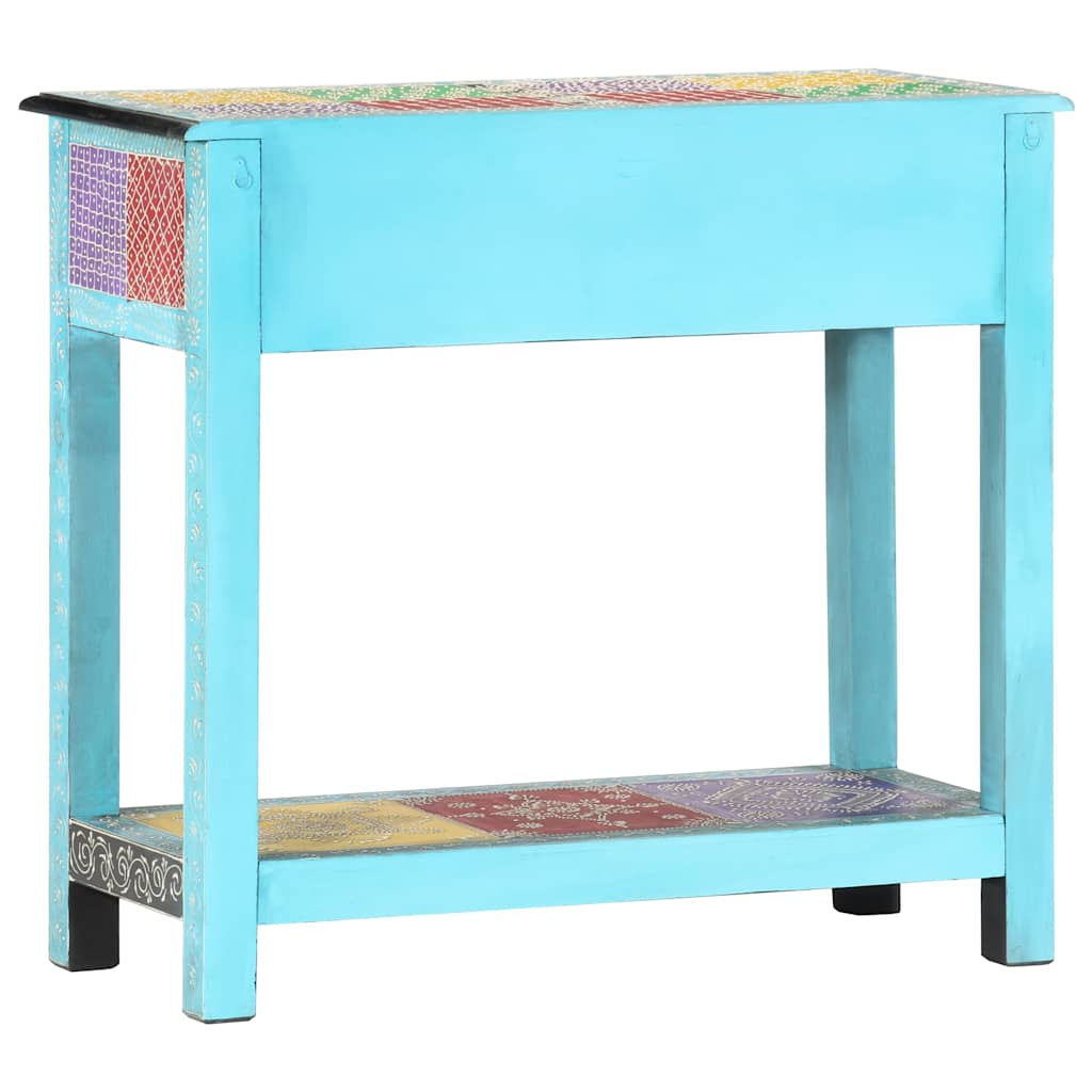 286160 vidaXL Hand Painted Console Table 80x35x75 cm Solid Mango Wood
