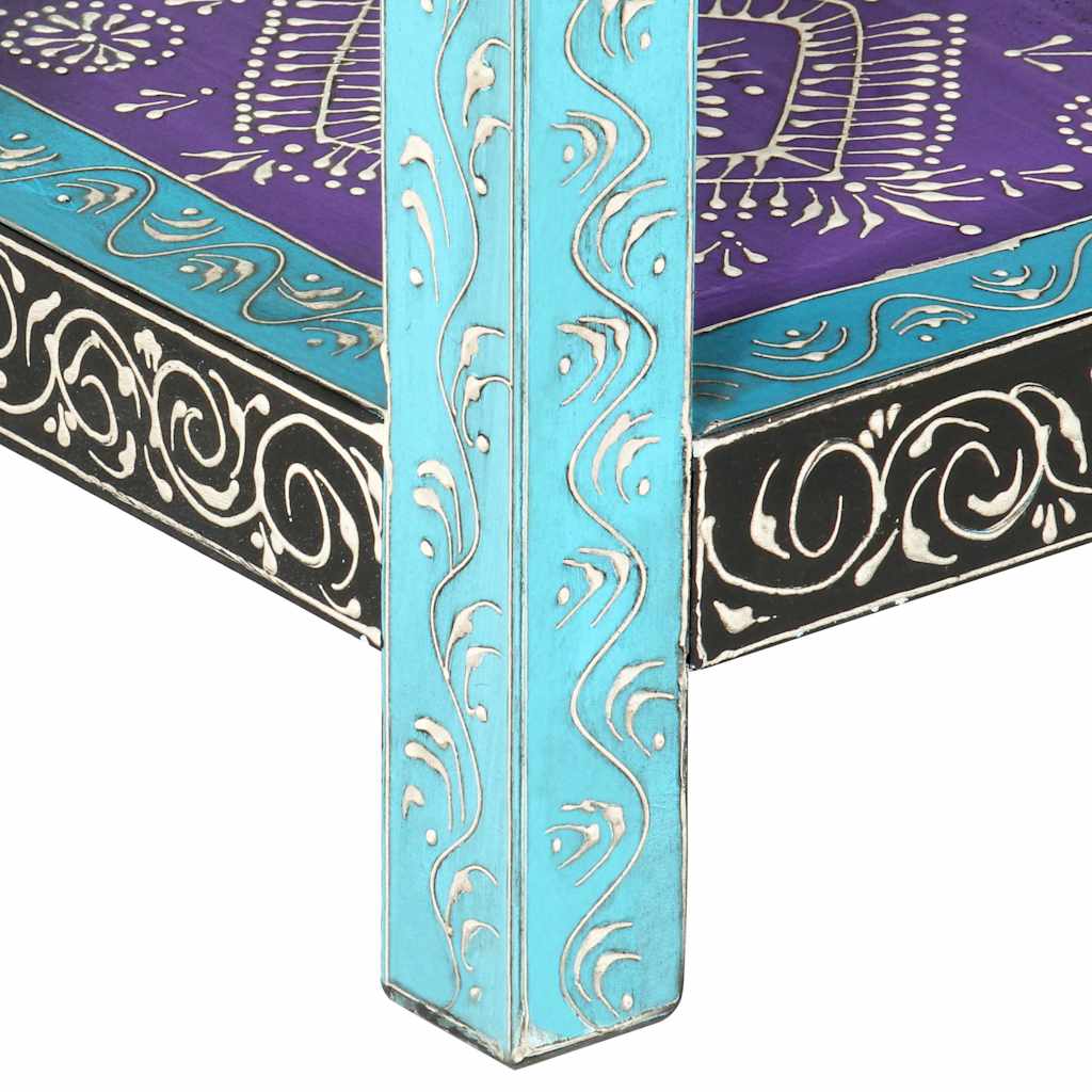 286160 vidaXL Hand Painted Console Table 80x35x75 cm Solid Mango Wood