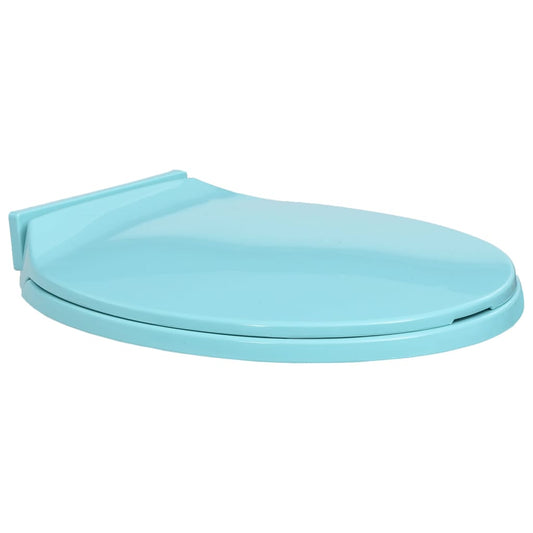 vidaXL Soft-Close Toilet Seat Green Oval