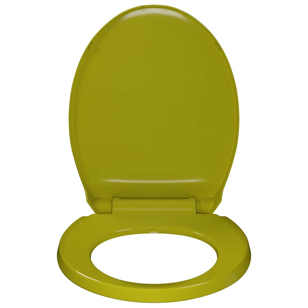 Soft-Close Toilet Seat Green Oval