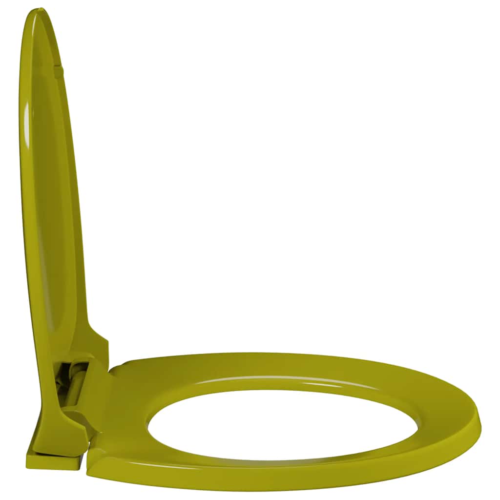 Soft-Close Toilet Seat Green Oval