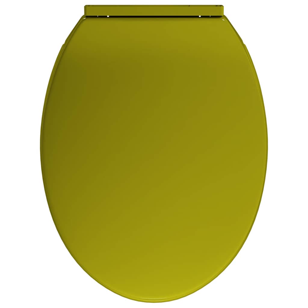 Soft-Close Toilet Seat Green Oval