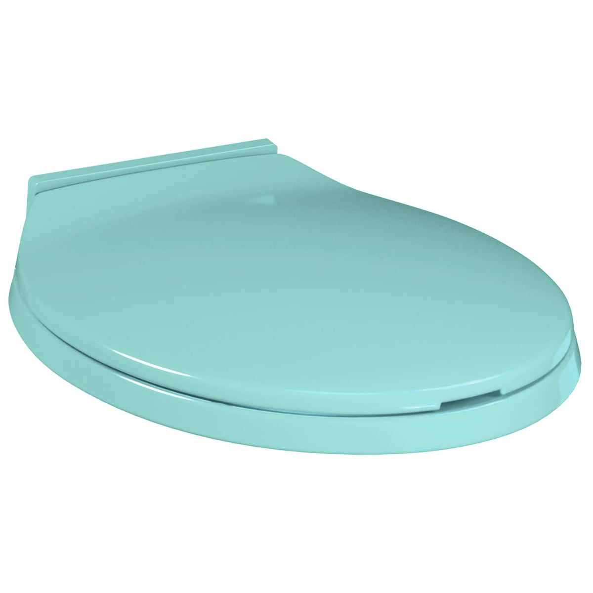 Soft-Close Toilet Seat Green Oval