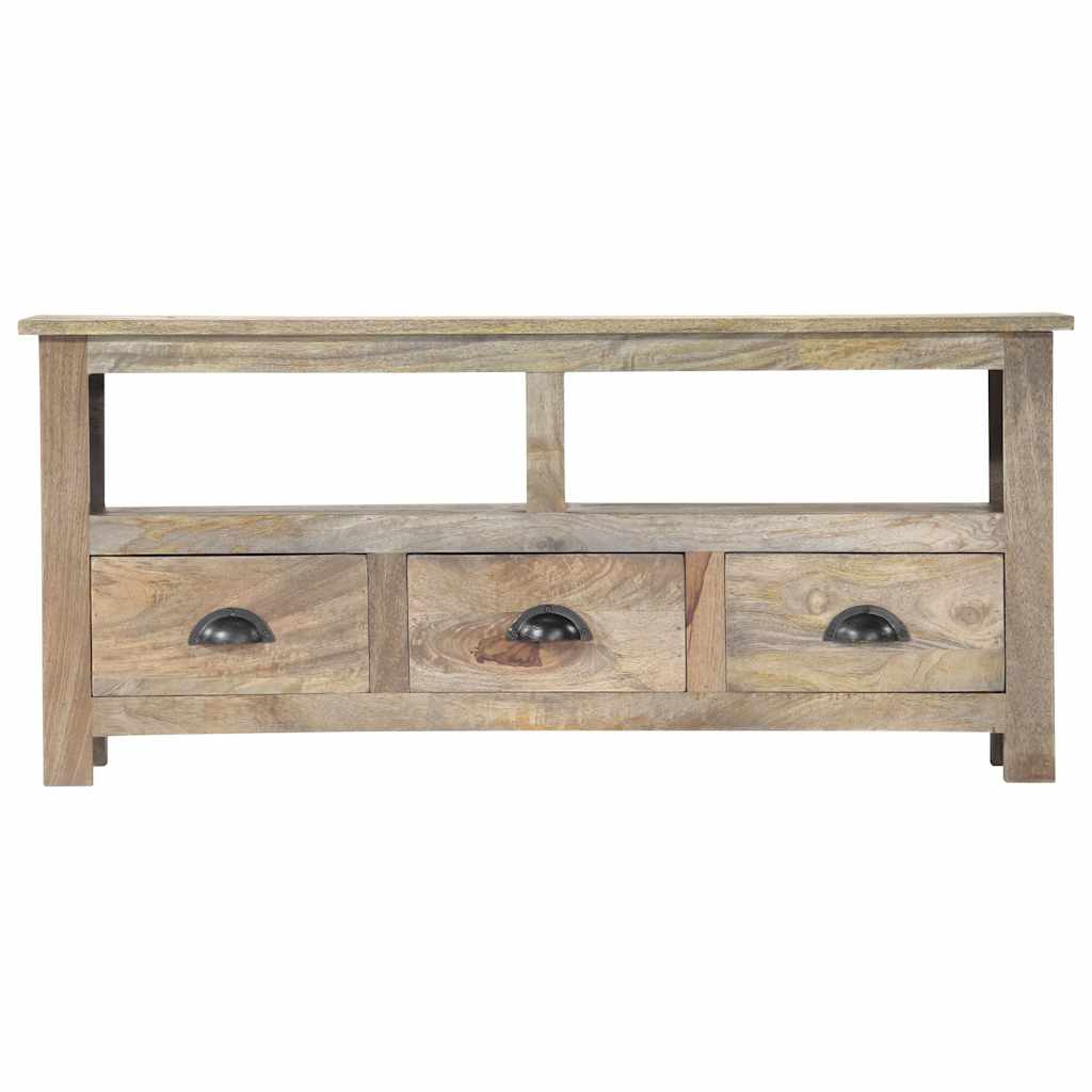 286384 vidaXL TV Cabinet 110x30x50 cm Solid Mango Wood