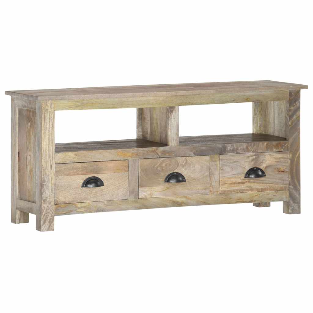 286384 vidaXL TV Cabinet 110x30x50 cm Solid Mango Wood
