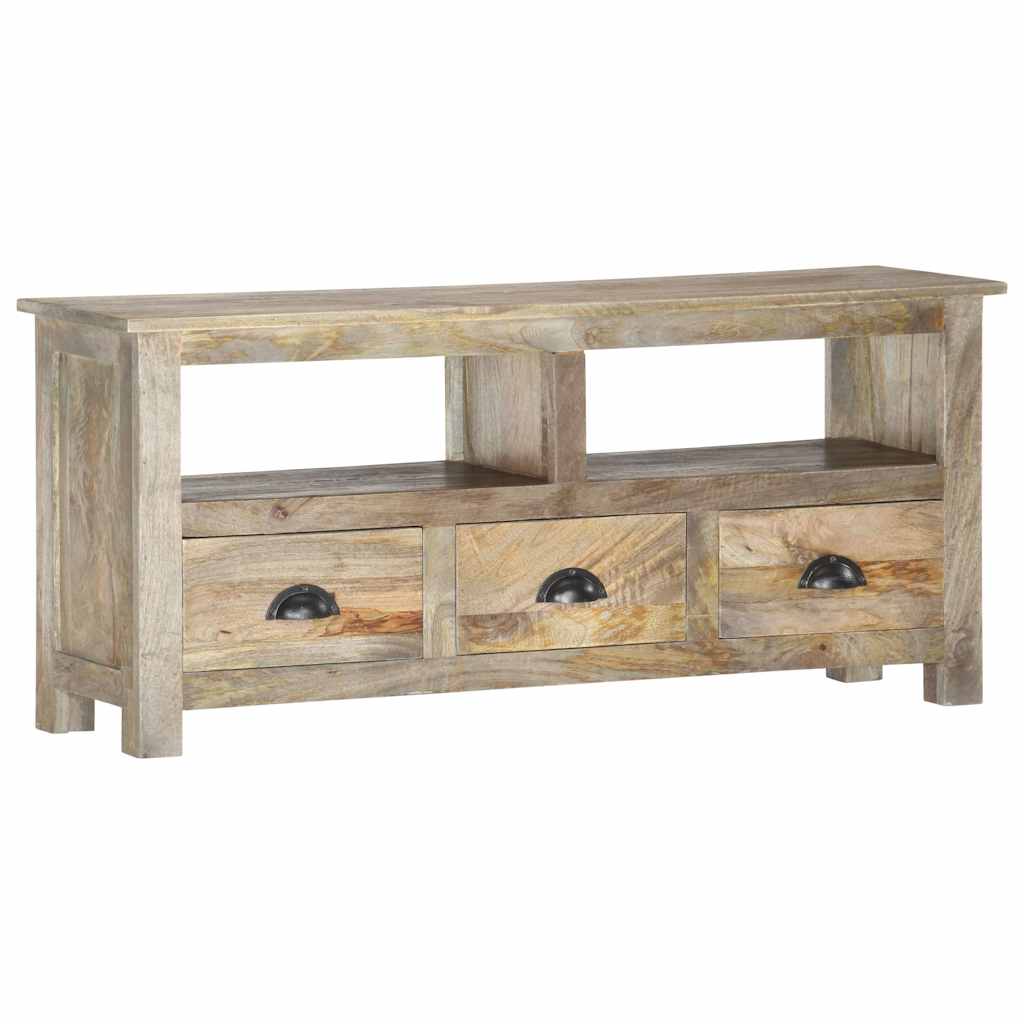 286384 vidaXL TV Cabinet 110x30x50 cm Solid Mango Wood