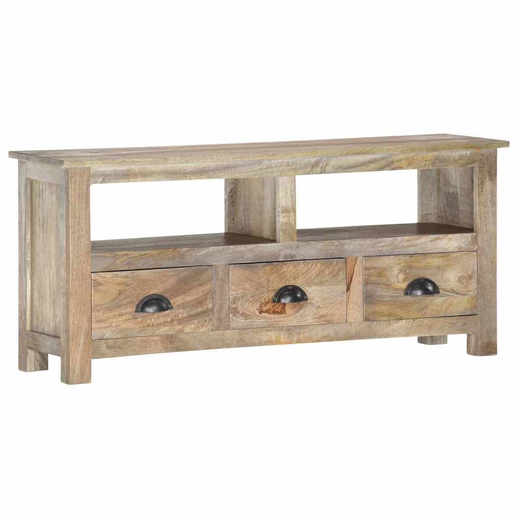 286384 vidaXL TV Cabinet 110x30x50 cm Solid Mango Wood