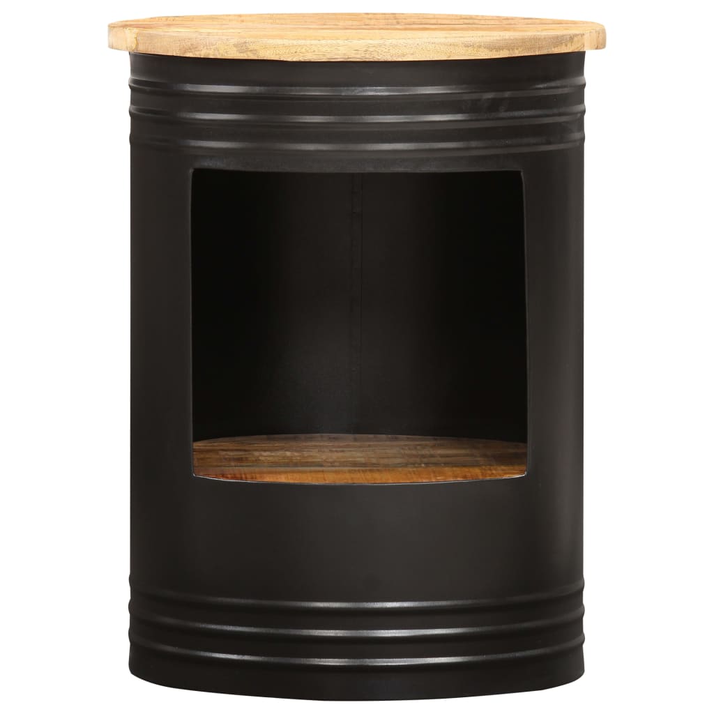 Coffee Table | Natural and black | Solid mango wood, powder-coated steel