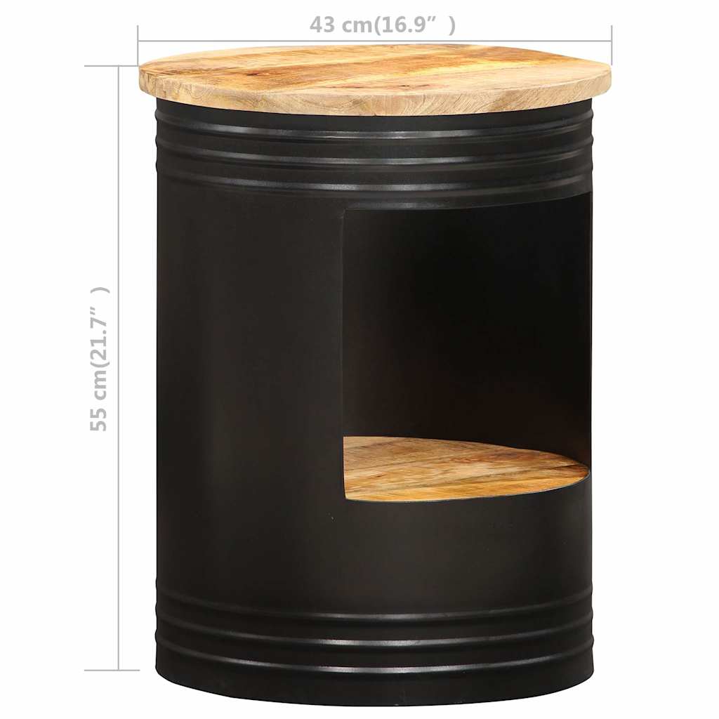 287487 vidaXL Coffee Table 43x55 cm Solid Mango Wood
