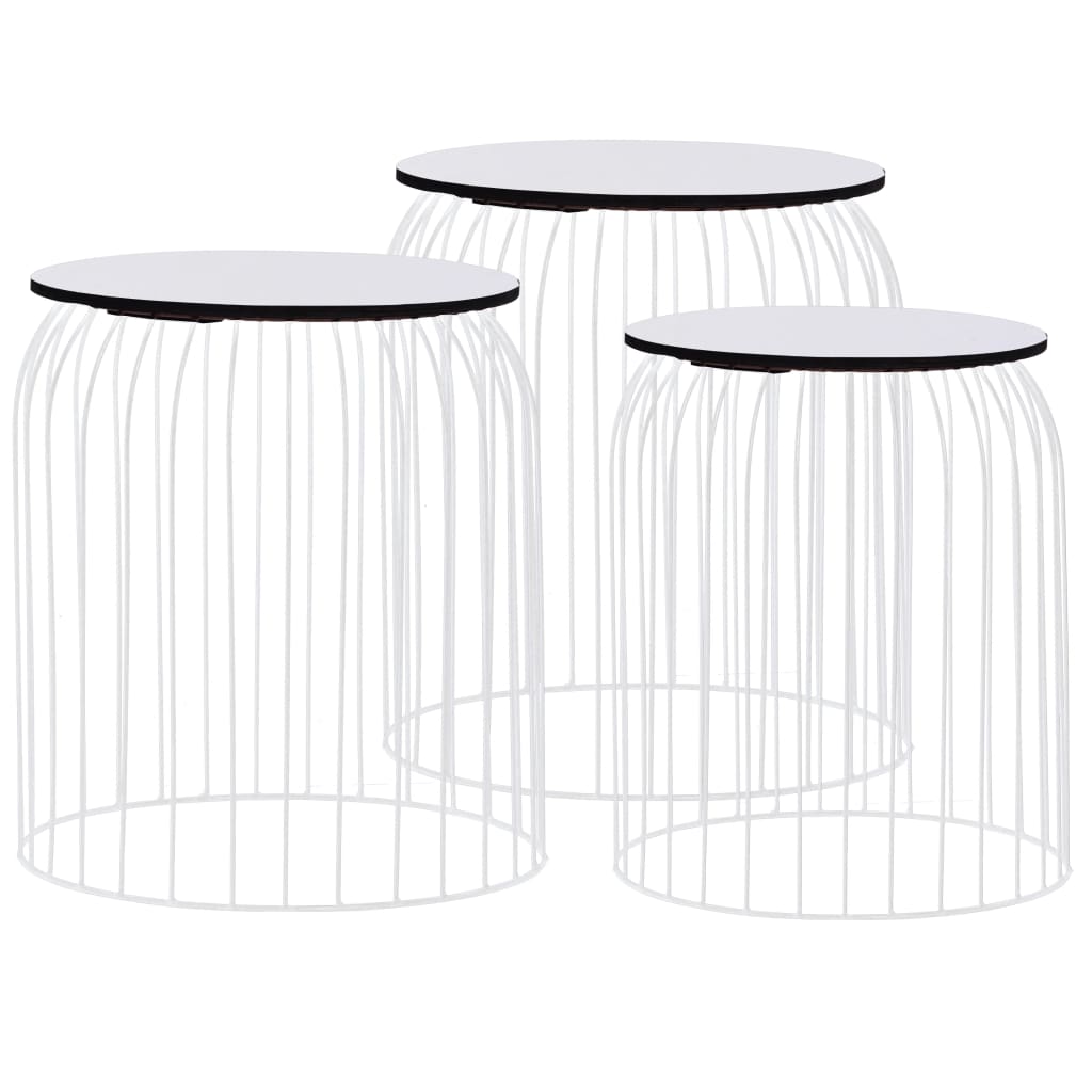 Coffee Tables 3 pcs White