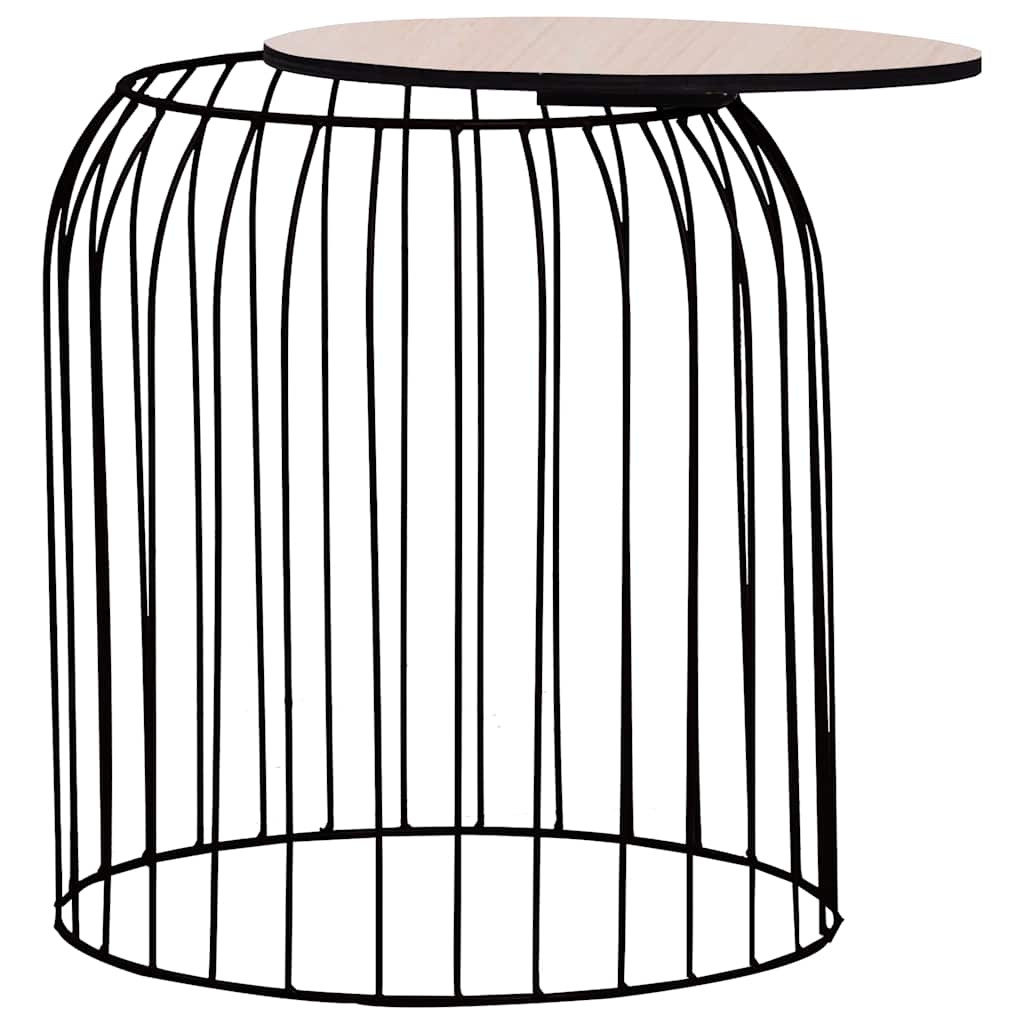Coffee Table | Set of 3 | Black | Metal, MDF | Set of 3 | Stackable