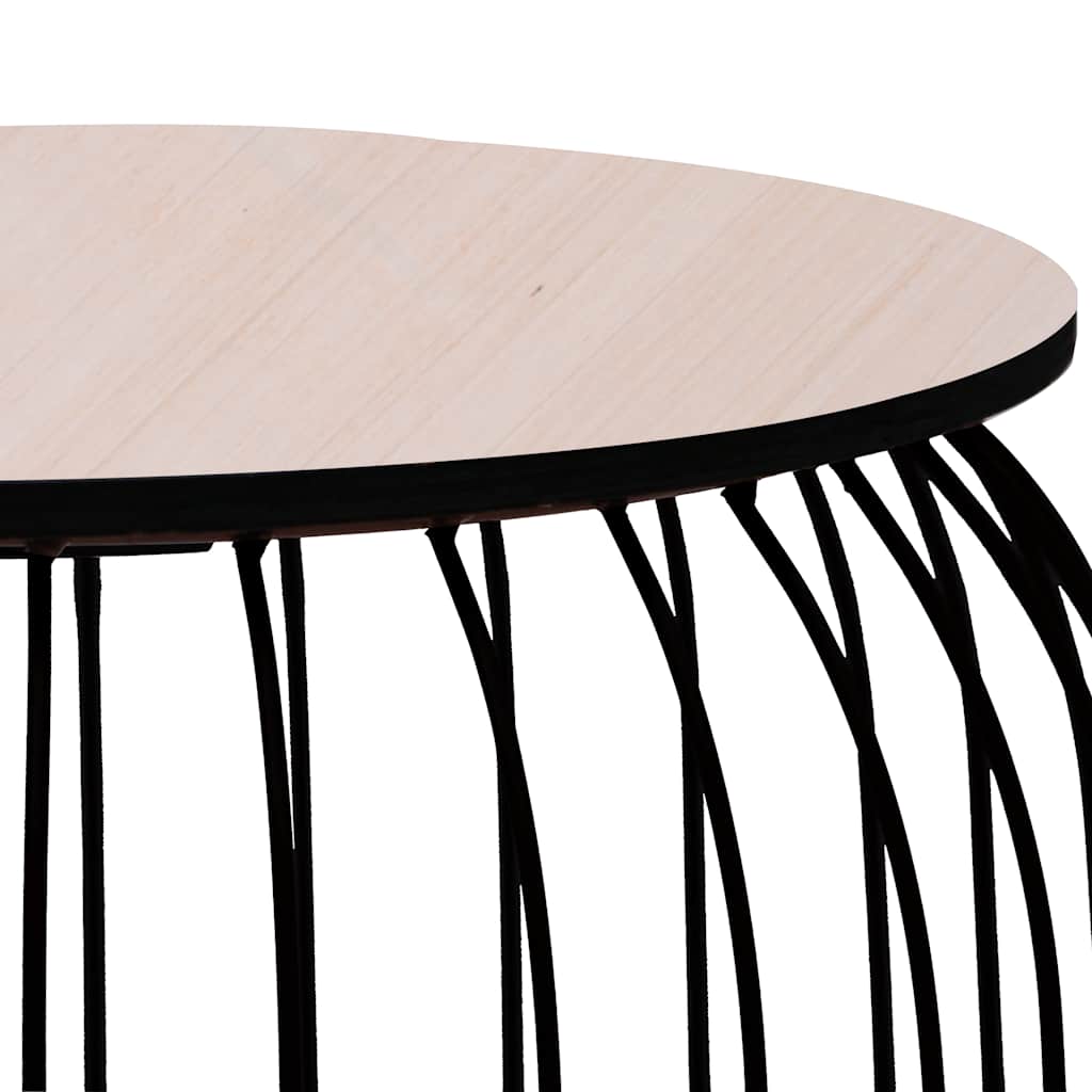 Coffee Table | Set of 3 | Black | Metal, MDF | Set of 3 | Stackable