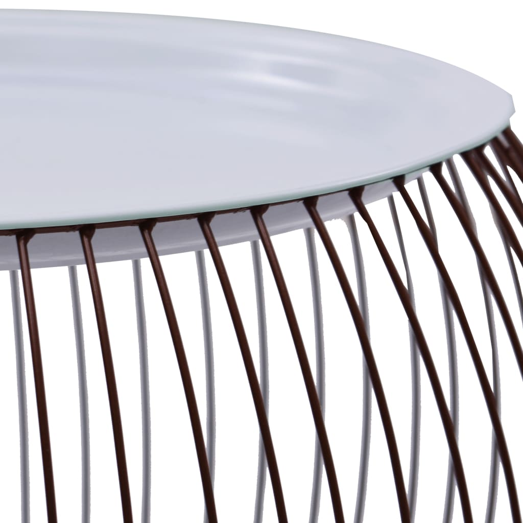 287658 vidaXL Coffee Table Gold Ø 41 cm