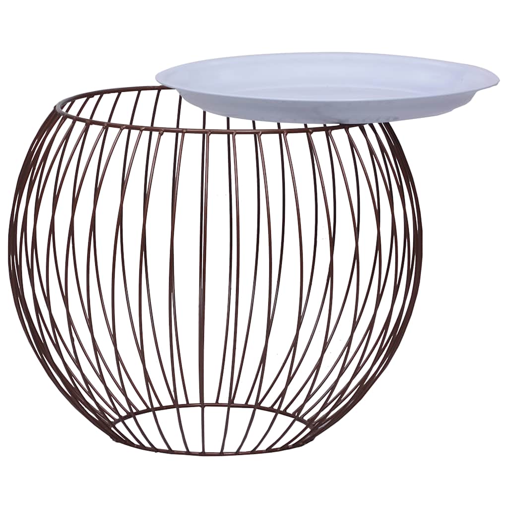 287659 vidaXL Coffee Table Gold Ø 51 cm