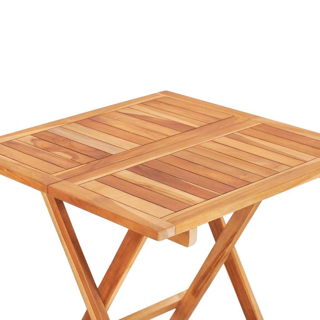 vidaXL Folding Bistro Table 60x60x65 cm Solid Teak Wood