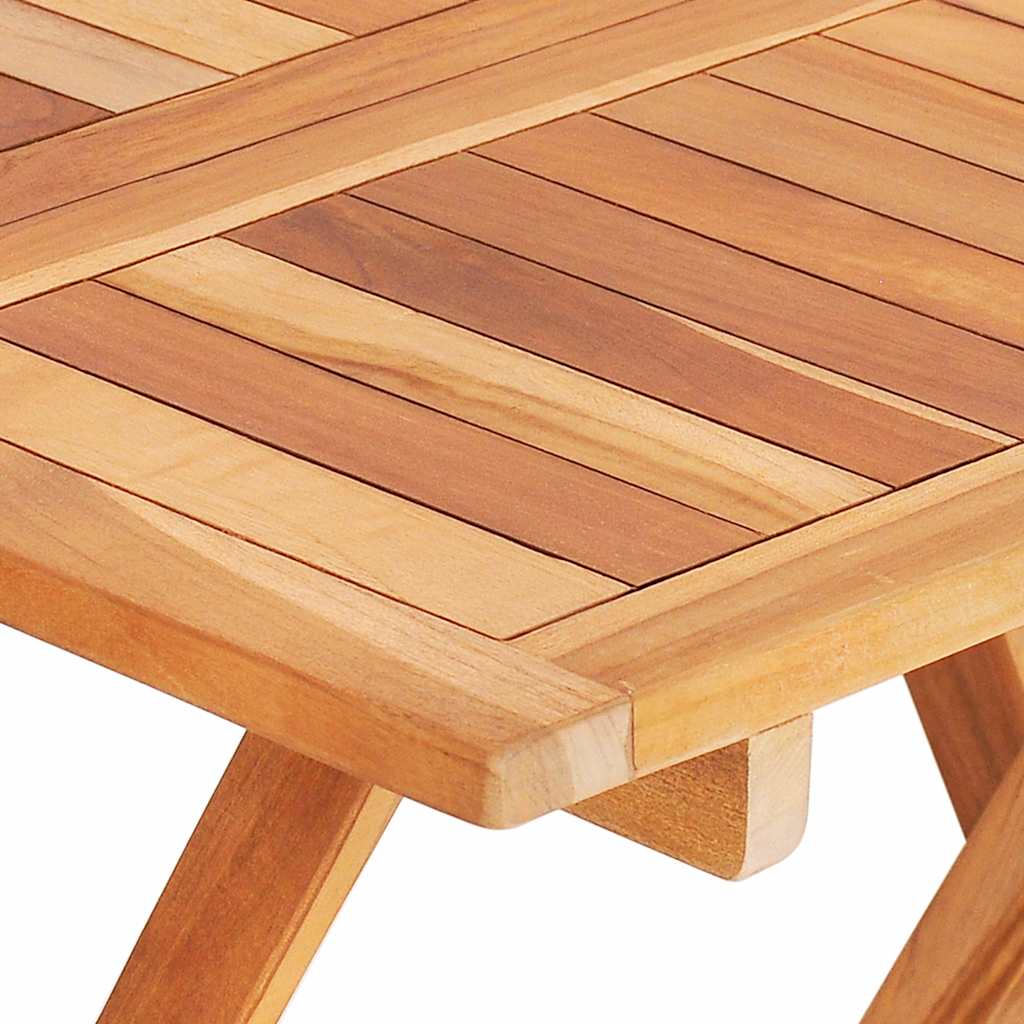 48997 vidaXL 3 Piece Folding Bistro Set Solid Teak Wood