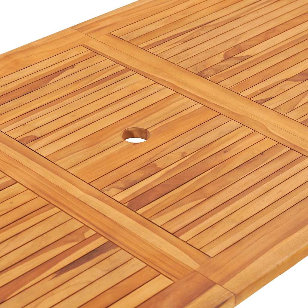 48998 vidaXL Folding Garden Table 160x80x75 cm Solid Teak Wood