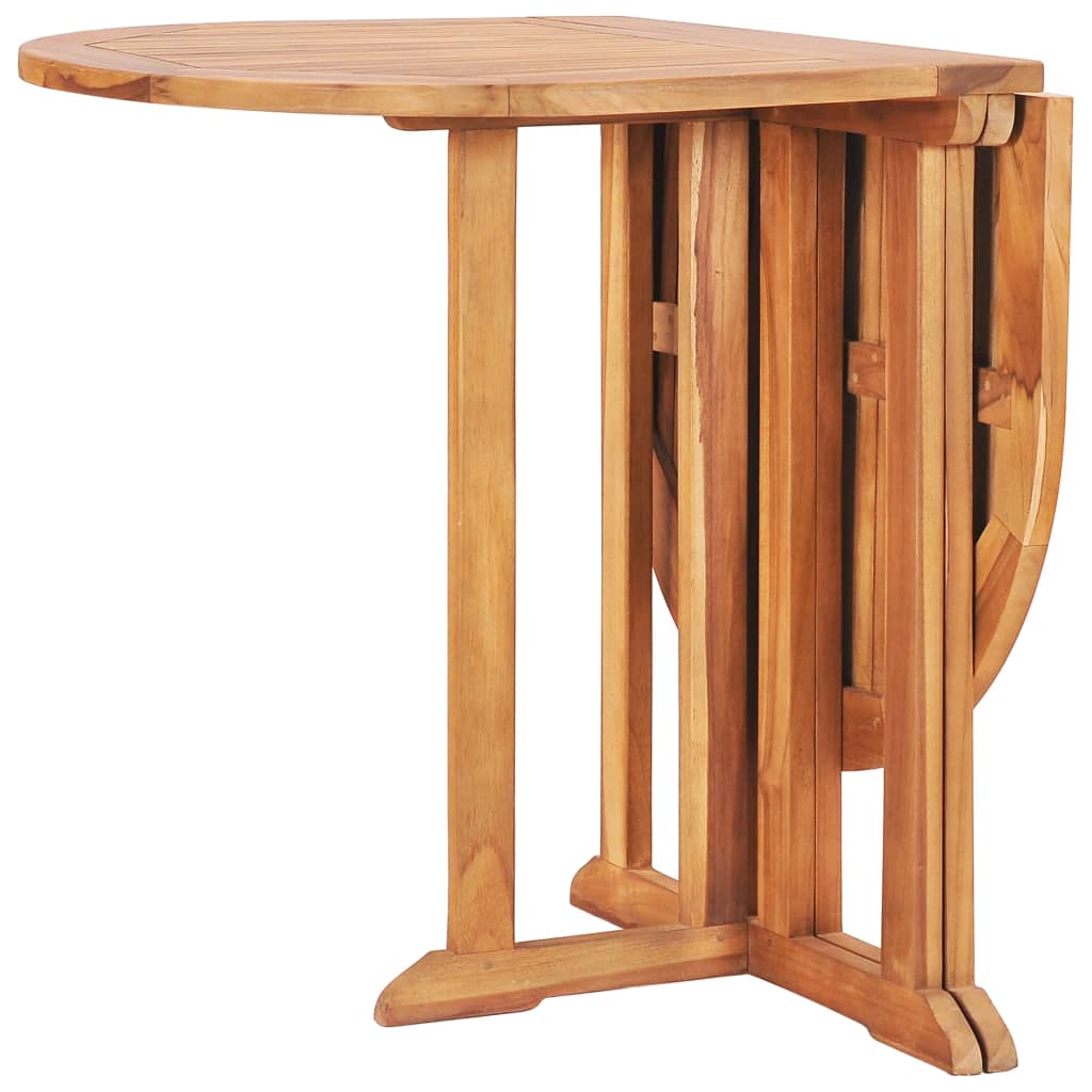 vidaXL Folding Butterfly Garden Table 120x70x75 cm Solid Teak Wood