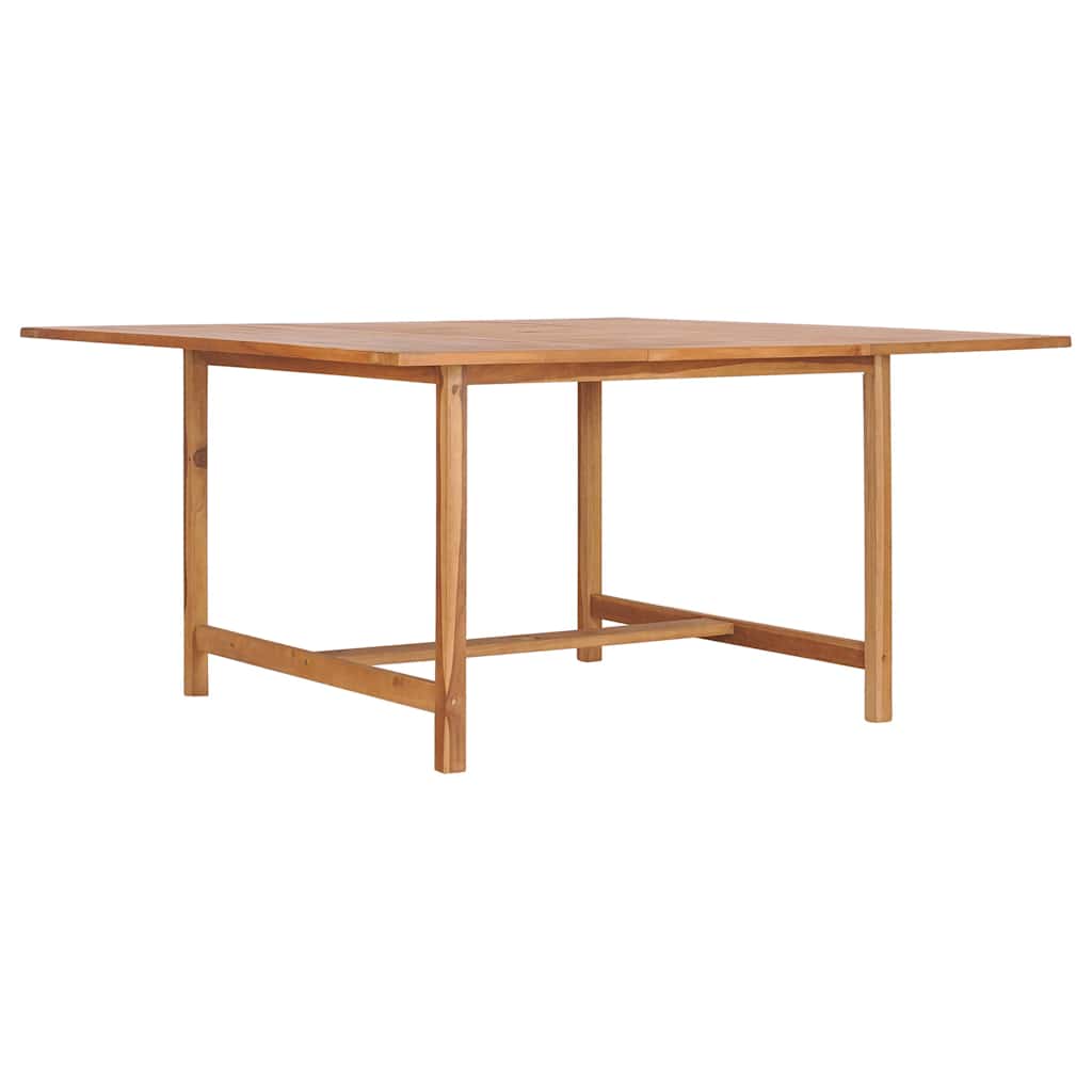 49008 vidaXL Garden Table 150x150x76 cm Solid Teak Wood
