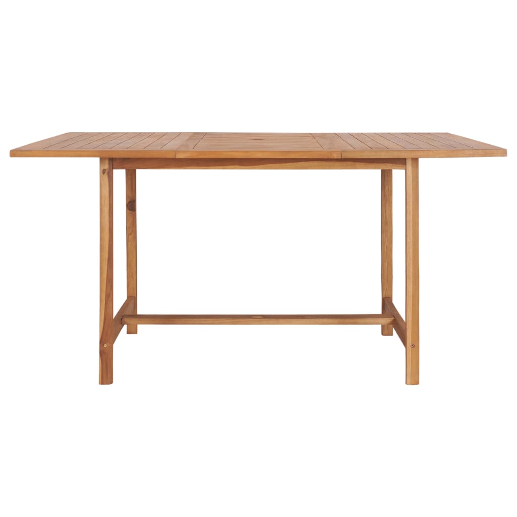 vidaXL Garden Table 150x150x76 cm Solid Teak Wood