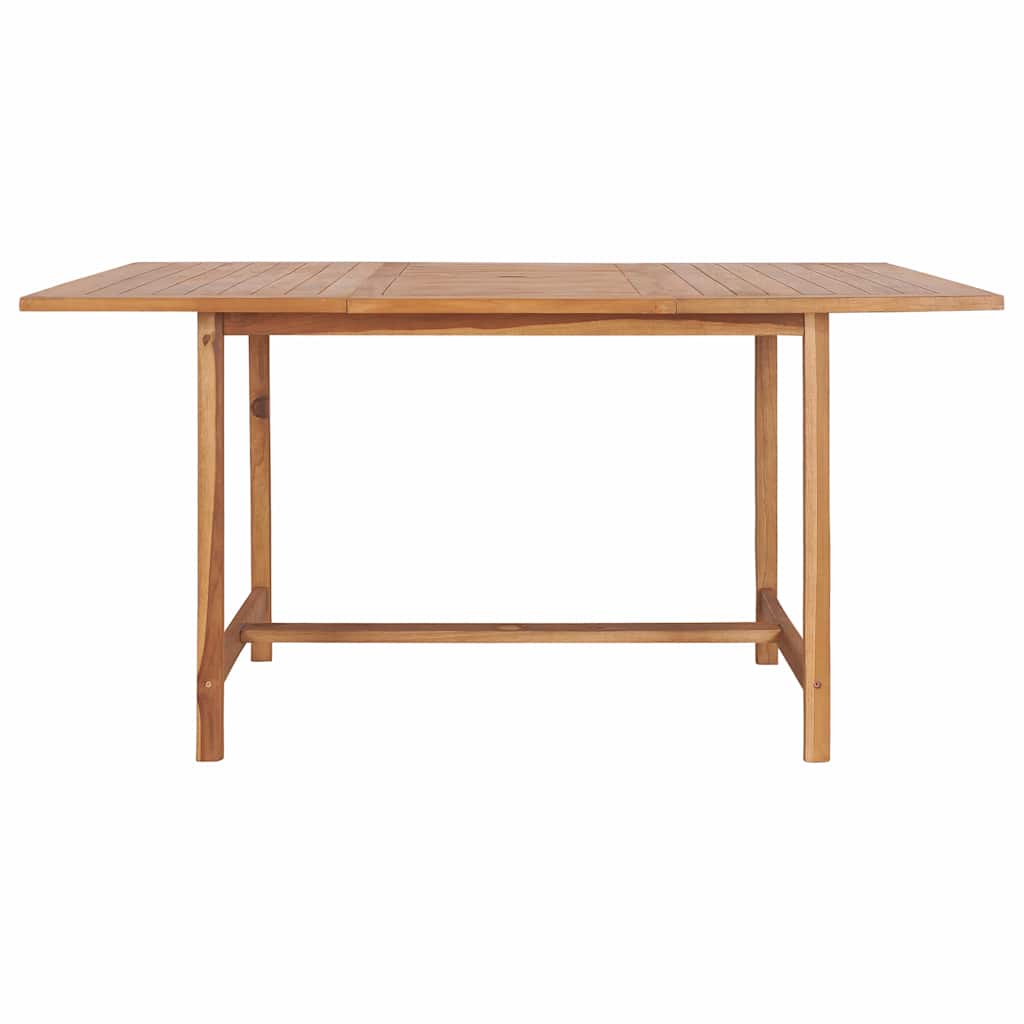 49008 vidaXL Garden Table 150x150x76 cm Solid Teak Wood