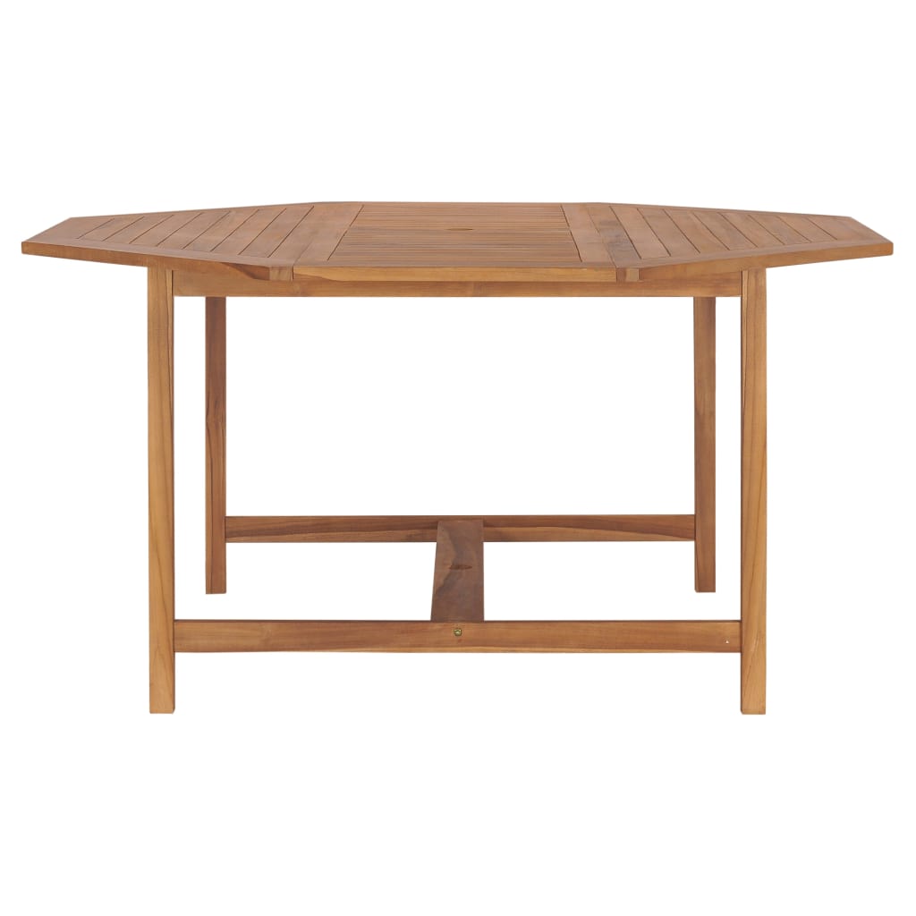 49009 vidaXL Garden Table 150x150x75 cm Solid Teak Wood