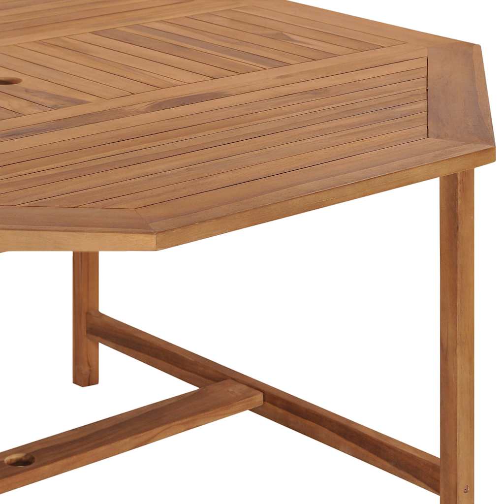 49009 vidaXL Garden Table 150x150x75 cm Solid Teak Wood