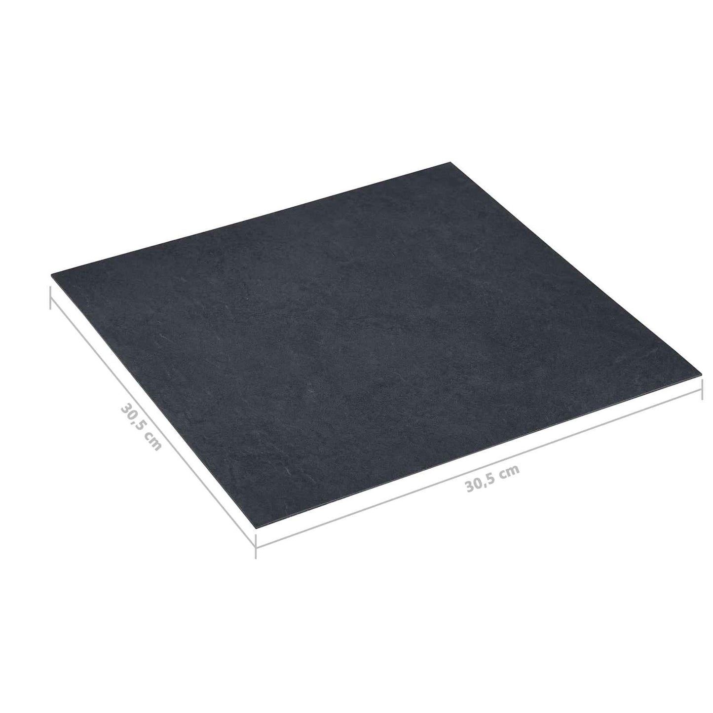 Flooring Planks 55 pcs Black 5.11 m² PVC
