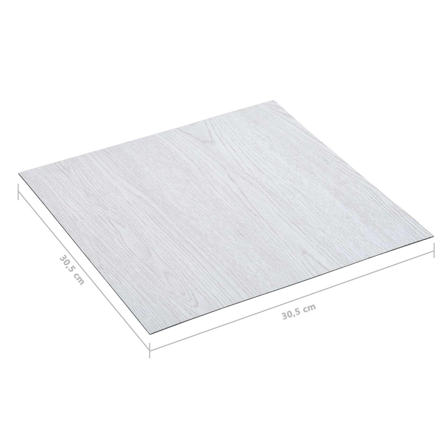 Flooring Planks 5.11 m² 55 pcs PVC White Wood