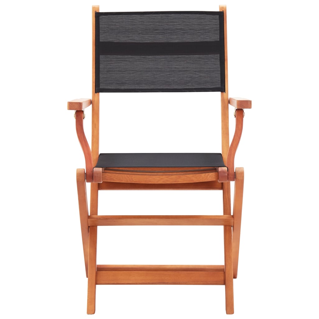 Garden Chair | Set of 2 | Black and natural