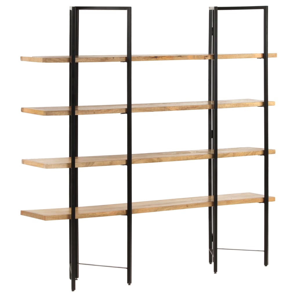 vidaXL 4-Tier Bookcase 160x35x160 cm Solid Mango Wood